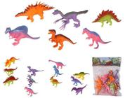 Kit Dino World com 6 Dinossauros Incríveis Fluor