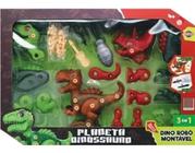 Kit Ilha Dinossauros 48 Blocos de Montar 8 Mini Dinossauros - GGB  Brinquedos - Brinquedos de Montar e Desmontar - Magazine Luiza