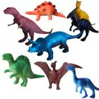 Kit Dinossauros Brinquedo Infantil 8 Peças Dino World