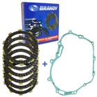 Kit Disco Embreagem + Junta Cbx 250 Twister/ Xr 250 Tornado