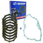 Kit Disco Embreagem + Junta Fer 250/ Lander 250 - Brandy/ Valflex