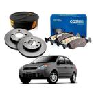 Kit Disco Pastilha Dianteiro Fiesta Sedan 1.6 2007 A 2009