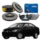 Kit Disco Pastilha Dianteiro Polo Sedan 1.6 2007 A 2011