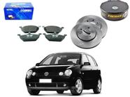 Kit disco pastilha freio dianteiro cobreq fremax original volkswagen polo 1.0 2002 a 2003