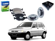 Kit disco pastilha freio dianteiro cobreq original fiat uno 1.0 1.3 1.5 1.6 1991 a 1994