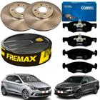 Kit Disco + Pastilha Freio Dianteiro Fiat Argo Fiat Cronos 1.3 8v 2017 2018 2019 2020 2021.... - Fremax + SYL