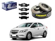 Kit disco pastilha freio dianteiro syl original chevrolet prisma 1.0 1.4 2013 a 2016