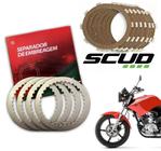 Kit Disco Scud + Separador Embreagem Wgk Ybr Factor Xtz 125 2000 Ate 2015