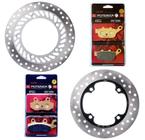 Kit Discos de Freio Cb 300 Sem Abs 2009-2015 + Pastilhas Ponteza