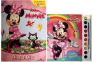 Kit disney aquarela minnie + miniatura dia a dia minnie - Kit de Livros