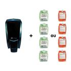 Kit Dispenser Luxo Pequeno + 4 Refil Sabonete Espuma 400ml Eco Fácil