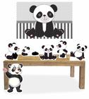 Kit Display de chão totens Panda 6 Pçs + Painel 150x100m