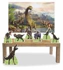 Kit Display de festa Dinossauro Modelo 2 + Painel 150x100 - x4adesivos