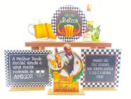 Kit Display de Mesa 6 Peças Para Festa Boteco Mineiro MDF - Juju Brasil