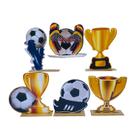 Kit Display de Mesa 6 Peças Para Festa Futebol MDF - Juju Brasil