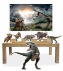 Kit Display Mdf Dinossauro Com 6 Pçs + Painel 150x100m