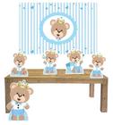 Kit Display Mdf Urso Principe Com 5 Peças + Painel Grande