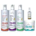 Kit Divine Mèches Kaxos Shampoo Condicionador Creme para Cacheados Óleo Máscara