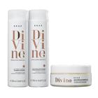 Kit Divine Shampoo 250ml + Condicionador 250ml + Máscara 200g. (3 Produtos)