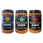 Kit Doce de Leite Cremoso Mineiro Rocca Sabor Tradicional, Café e Avelã