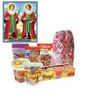 Kit Doces Cosme E Damião 8 Itens Variados + Saquinhos- 450Un