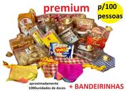 Kit Doces Festa junina grande Premium 100 pessoas + bandeira - Lynx produções