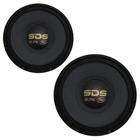 Kit Dois Alto Falante Woofer Eros E15 SDS 2.7K 15'' 1350Wrms