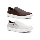 Kit Dois Pares Sapatenis Slip-on Connect way