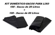 Kit Doméstico-sacos P Lixo-20 E 60 Litros-descartáveisjá