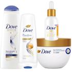 Kit Dove Reconstrção E Nutrição Cabelo Danificados 10 Em 1