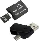 Kit Dual Drive OTG + Adaptador SD + Cartão de Memória Classe 4 - 8GB - MC130 Multilaser