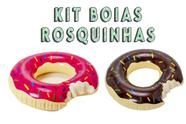 Kit Duas Boias Donuts Rosquinha Redondas Material Qualidade
