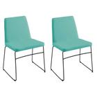 kit Duas Cadeiras Paris Verde- OOCA Móveis