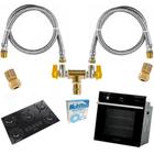 Kit Duplo Mang 1,20Mt Instalação Gás Encanado Forno Cooktop