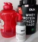 Kit Dux - Whey Protein Concentrado sabor baunilha + multivitamínico + garafa 1,6L