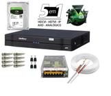 Kit Dvr 4 Canais Intelbras Full Hd + Cabo + fonte + Conectores C/Hd 1 Tb