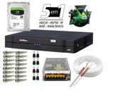 Kit Dvr 8 Canais Intelbras Full Hd + Cabo + fonte + Conectores C/Hd 1 Tb