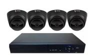 Kit DVR JL6004 com 4 câmeras Dome 8020 para uso interno