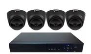 Kit DVR JL6004 com 4 câmeras Dome 8020 para uso interno - Jlprotec