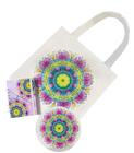 Kit Ecobag Mandala Roxa Agenda Funcional MousePad Antiderrapante Resistente Coloricasa