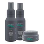 Kit Ecosmetics Brazilian Coconut Shampoo Anti-Frizz 250ml, Condicionador Anti-Frizz 250ml, Mascara 250ml