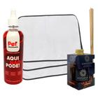 Kit Educador Aqui Não Pode 500ml + Difusor de Ambiente 250ml Sensação + 3 Tapetes Higiênicos Pet