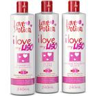 Kit Efeito Liso I Love My Liso 3x240ml Love Potion