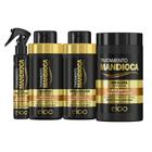 Kit Eico Mandioca Shampoo e Condicionador 450ml + Máscara 1kg + Spray 120ml
