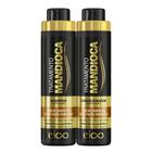 Kit Eico Tratamento Mandioca Shampoo Hidratação 800ml e Condicionador Leave-in 750ml Fortalecimento Crescimento Capilar