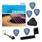 Kit Ej16 D'Addario Phosphor Bronze Corda 012 Violão Aço