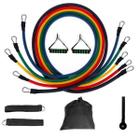 Kit Elástico Extensor 11 Peças Exercício Funcional Tubing - Importado