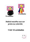Kit Elásticos de Cabelo feminino Xuxinha rabicó Mini para cabelo 1 kit 12 uni