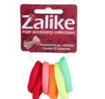 Kit Elásticos de Cabelo Neon Tradicional com 6 Zalike
