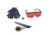 Kit Eletrodo 1kg + Óculos De Proteção + Luva Segurança Epi